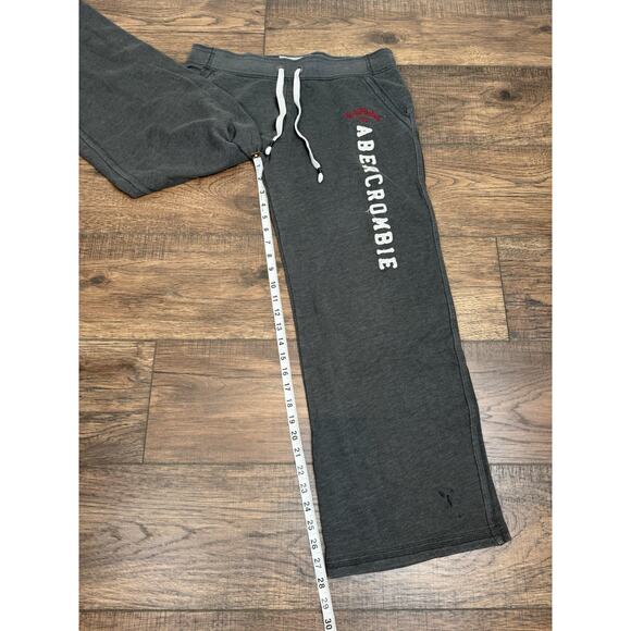 Abercrombie & Fitch Women’s Gray Drawstring Sweat Pants Y2K Size M - Picture 6 of 7